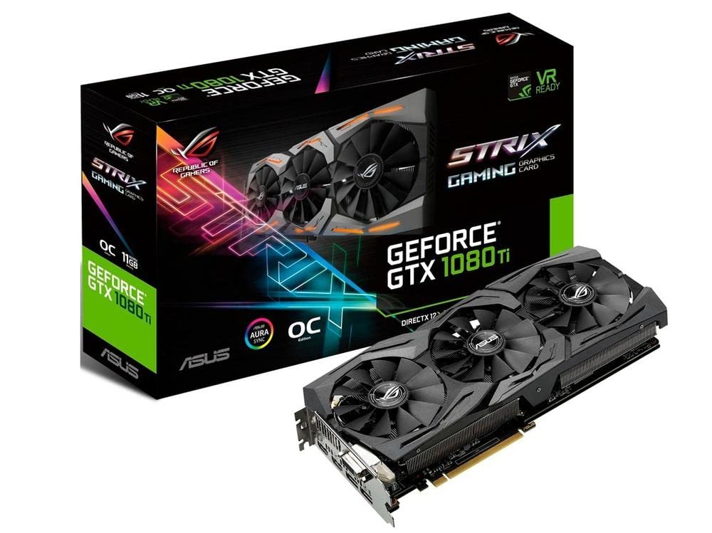 (image for) ASUS ROG STRIX GeForce GTX 1080 TI 11GB VR Ready 5K HD Gaming Graphics Card